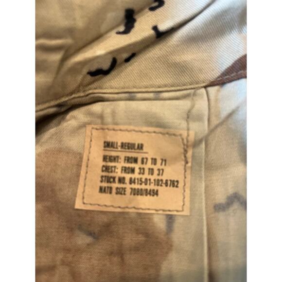 US Navy Desert Camo Combat Military Small Jacket Costume Pockets Uniform Hunting - Picture 2 of 7